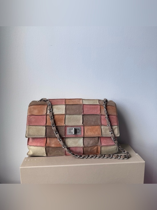 CHANEL Handbags - (RESERVED) CHANEL 2.55 Reissue Suede Patchwork Bag